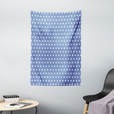 White Classic Polka Dots Tapestry