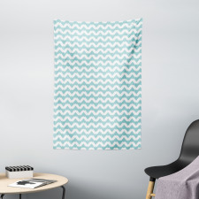 Chevron Snowy Mountaintop Tapestry