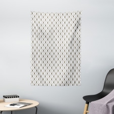 Geometric Diamond Shapes Tapestry