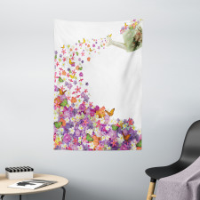 Flowers Watering Pot Tapestry