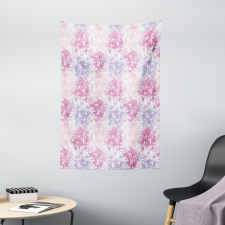 Romantic Floral Design Tapestry