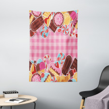 Candy Cookie Sugar Cake Tapestry