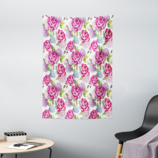 Watercolor Lavenders Tapestry