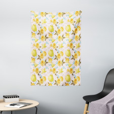 Tea Time Cups Flowers Tapestry