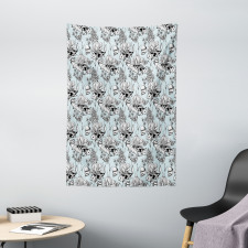 Pond Water Flowers Tapestry