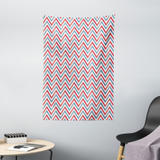 Pastel Zig Zag Pattern Tapestry