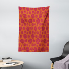 Bold Line Flowers Tapestry