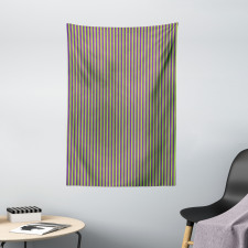 Blue Green Bold Stripes Tapestry