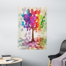 Colorful Spring Tree Tapestry