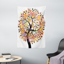 Spring Season Tree Leaves Tapestry