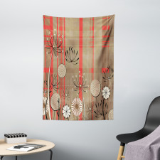 Vintage Style Botany Artsy Tapestry