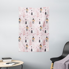 Drawing Pattern Wedding Tapestry