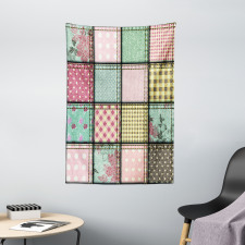 Square Pieces Tile Tapestry