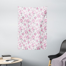 Pink Roses Spring Tapestry