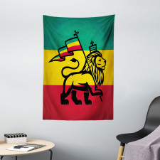 Judah Lion Rastafari Flag Tapestry