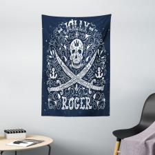 Pirates Jolly Roger Flag Tapestry
