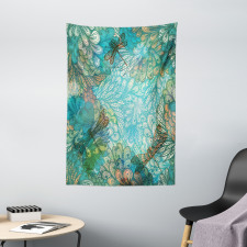Fantasy Flowers Mix Tapestry