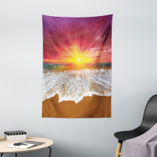 Vivid Coastal Scenery Tapestry