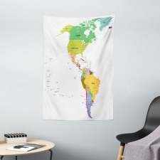 South and North America Tapestry