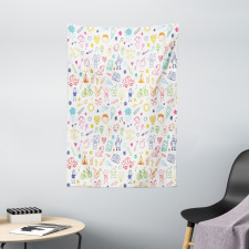 Childlike Drawing Tapestry