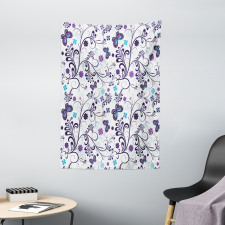 Butterflies and Swirls Tapestry
