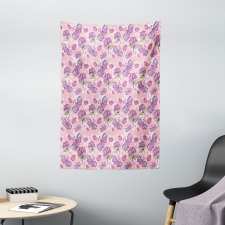 Butterfly Cartoon Style Tapestry