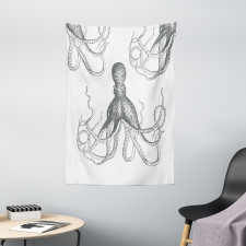 Animal Tentacles Marine Tapestry