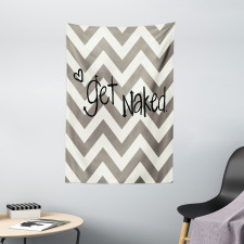 Get Naked Heart Zig Zag Tapestry