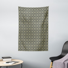 Wavy Vertical Tiles Tapestry