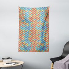 Abstract Mermaid Pattern Tapestry