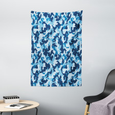 Blue Toned Design Tapestry
