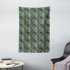 Exotic Feather Pattern Tapestry