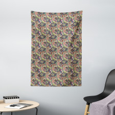 Eastern Doodle Paisley Tapestry