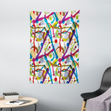 Colorful Splash Tapestry