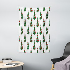 Xmas Tree Pattern Tapestry