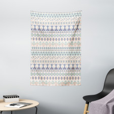 Aztec Motifs Squares Tapestry