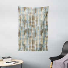 Soft Vertical Line Design Tapestry