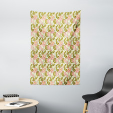 Exotic Foliage Butterfly Tapestry