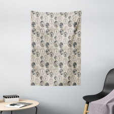 Continents Pattern Tapestry
