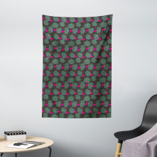 Zoo Animals in Pink Tapestry