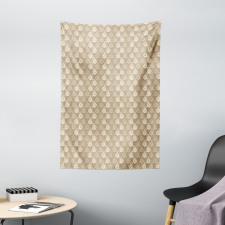 Abstract Curvy Silhouettes Tapestry