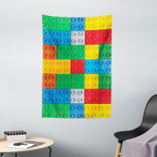 Colorful Building Blocks Tapestry