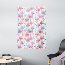 Hawaii Flamingos Tapestry