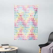 Colorful Hearts Tapestry