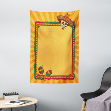 Frame Desgin with Skull Tapestry