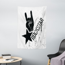 Grunge Effect Hand Star Tapestry