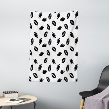 Black Balls Tapestry