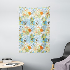 Retro Beach Pattern Tapestry