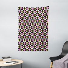 Checkered Pop Art Tapestry