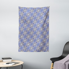 Geometric Azulejo Design Tapestry